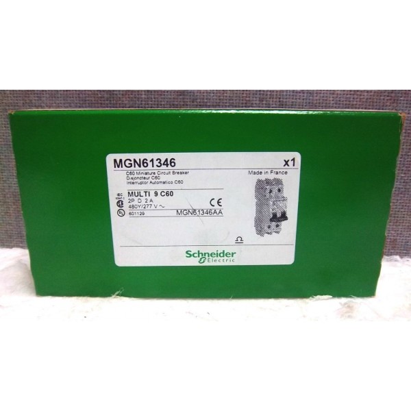 SCHNEIDER ELECTRIC MULTI 9 C60 MINI CIRCUIT BREAKER MGN61346 NEW MGN61346