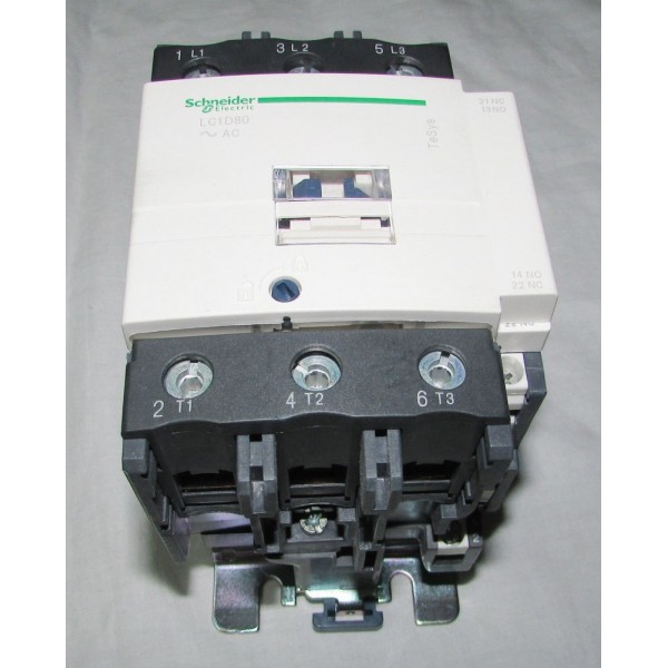 Schneider Electric LC1D80L6 IEC Magnetic Contactor 208V 60Hp