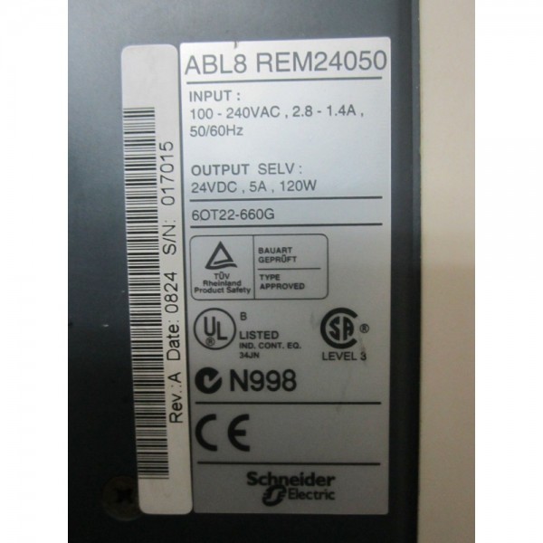 Power Supply ABL8REM24050 120W 5A 24VDC