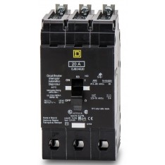 Square D Schneider Electric EJB34020 Bolt-On Circuit Breaker, 20A 480V 3 Pole