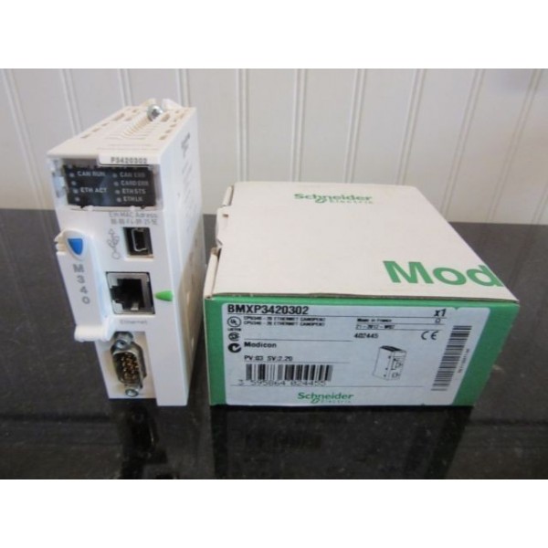 Schneider Electric BMXP3420302 CPU340 -20 CPU Ethernet