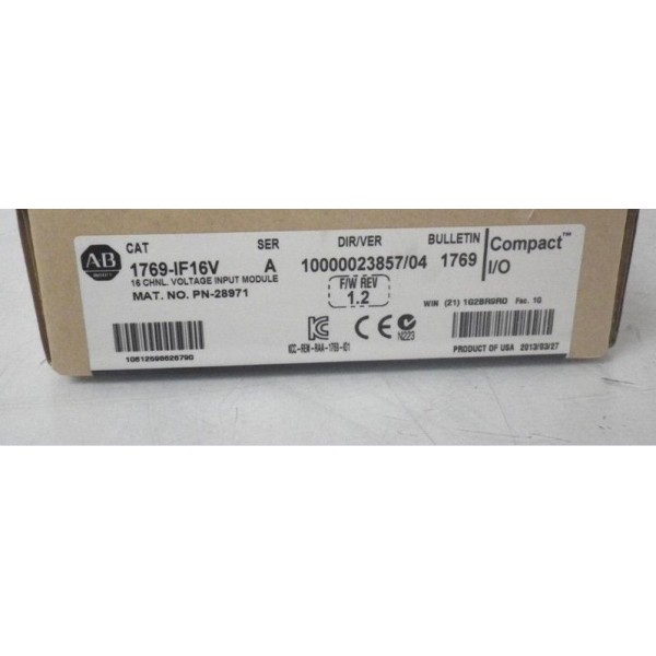 CompactLogix 17691F16V DHL Free