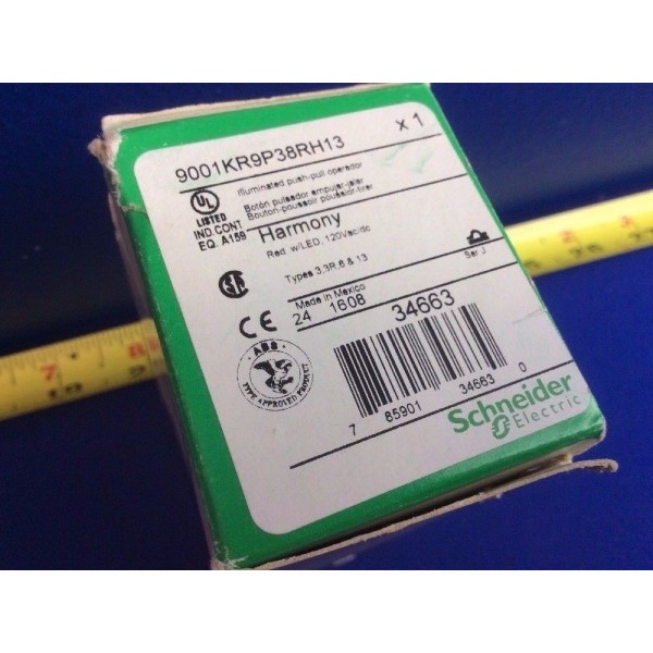 9001KR938RH13 ILLUMINATED PULL-PUSH BUTTON SWITCH (NIB)