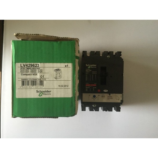 COMPACT NSX100F 50AMP TRIPLE POLE MCCB LV429623 ADJUSTABLE 35A-50A TM5