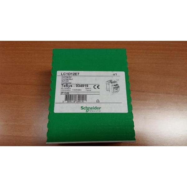 LC1D12E7 CONTACTOR 12A 48VAC 50/60HZ