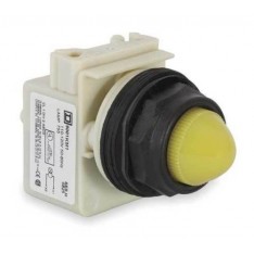 9001SKP1Y9 Pilot Light,30mm,Plastic,Yellow,120VAC