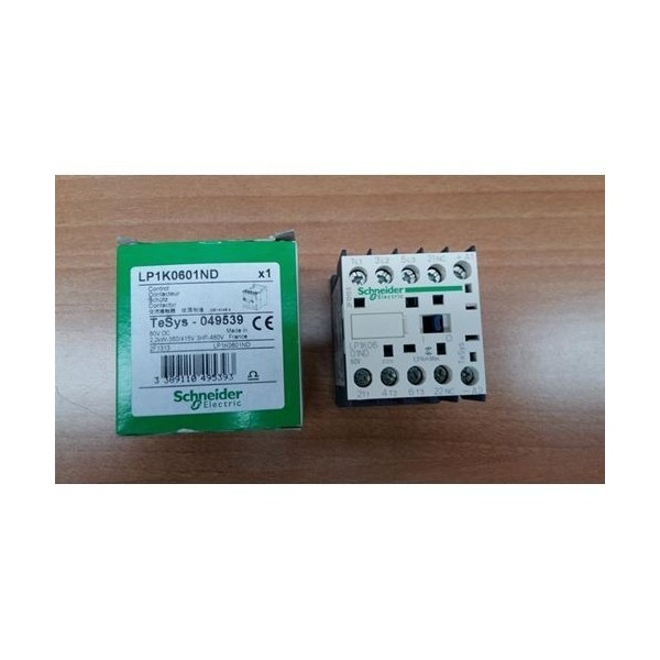 LP1K0601ND CONTACTOR 6A TeSys LP1-K 3 pin CA-3 440V Coil 60 VDC