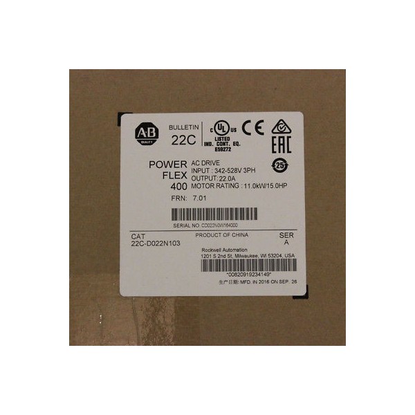 PowerFlex 400 Fan & Pump AC Drive AB 22CD022N103