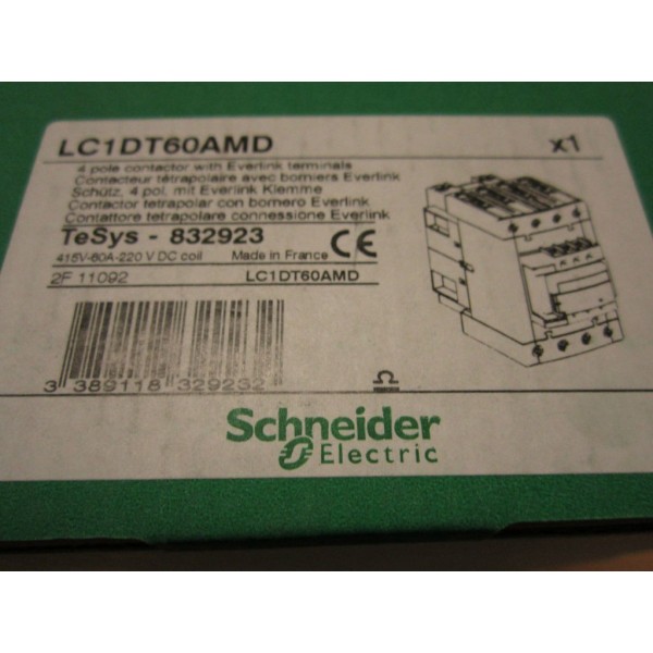 LC1DT60AMD, 4 Pole Contactor!