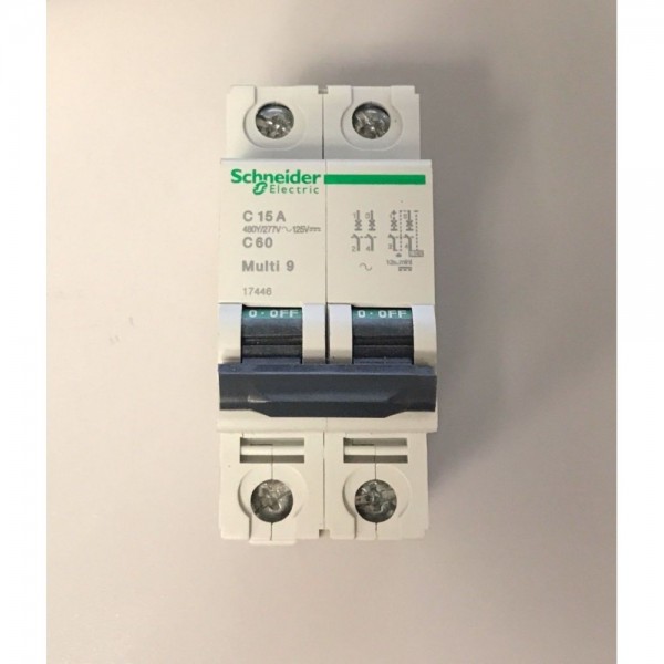 MG 17446 , Circuit Breaker , 15A , 125V , 2 Pole