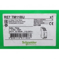 RE7 TM11BU On Delay Timer Relay 24-48VDC 110-240VAC