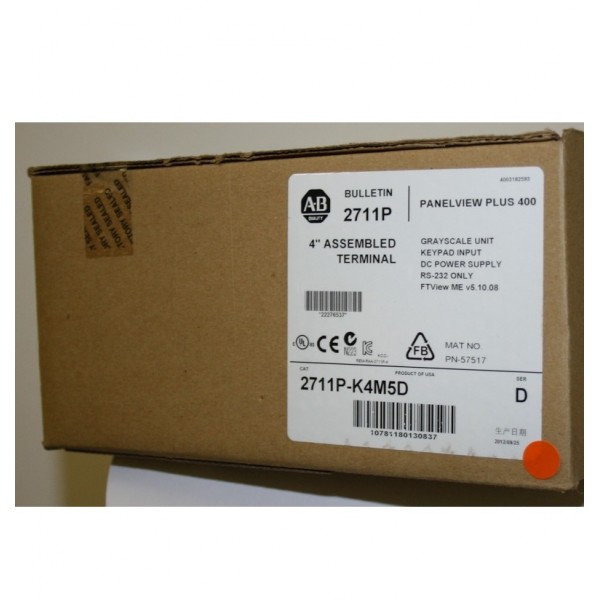 2711P-K4M5D PanelView Plus 400 - New Surplus Sealed - Series D