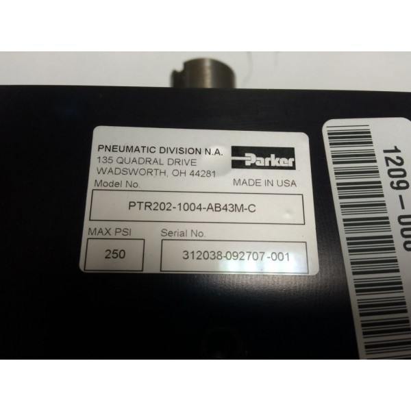 PNEMATIC ROTARY ACTUATOR,1-1/8 SHAFT DIA 31"