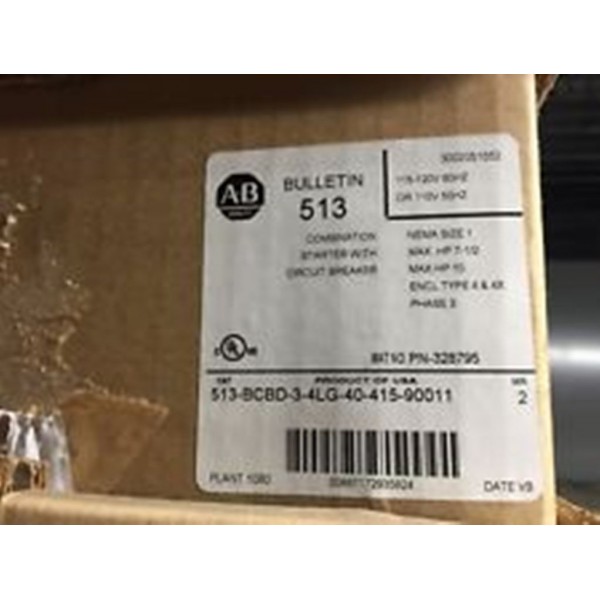 513-BCBD-3-4LG-40-415-90011 Combination Starter NEMA Size 1