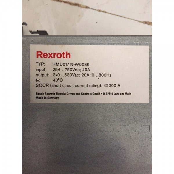 HMD01.1N-W0036 Rexroth Servo Drive Dual Axis Inverter drive