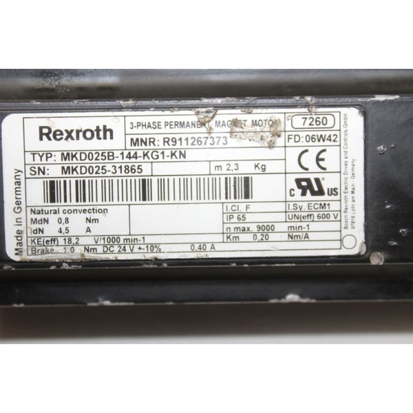Permanent magnet motor servo motor