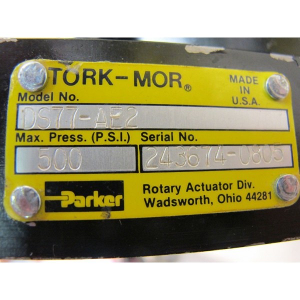 TORK-MOR, DOUBLE VANE ROTARY ACTUATOR, 100 DEG