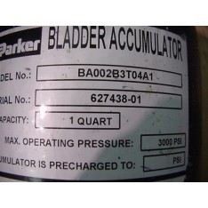 Bladder hydraulic accumulator