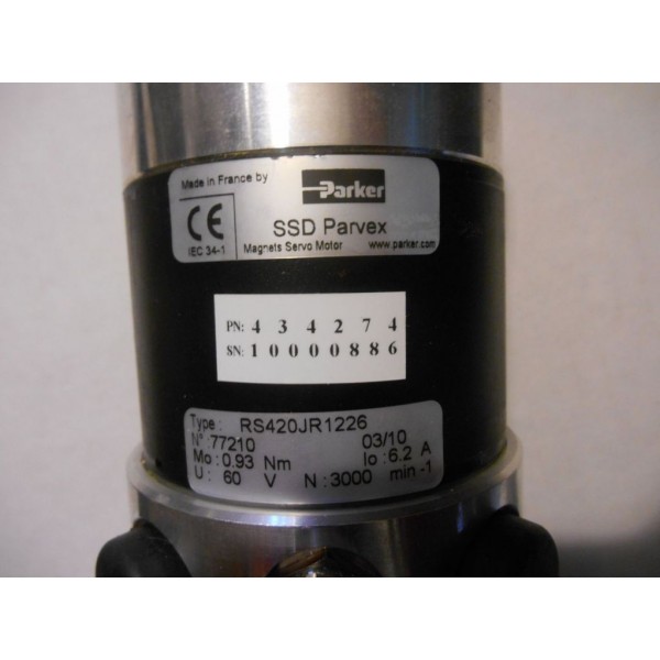 SS Parvex Servo Motor Type:RS420JR1226
