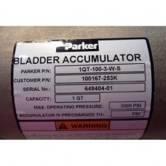 HYDRO-PNEUMATIC BLADDER ACCUMULATOR