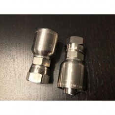 Lot of 12 Parker 43 Series 10643-12-12C Stainless Steel Crimp Fittings
