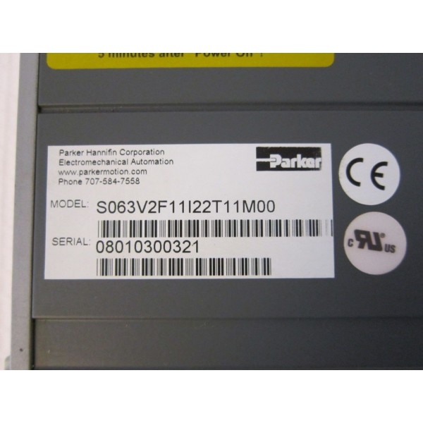 Hannifin Compax3 S063V2F11I22T11M00 Servo Drive