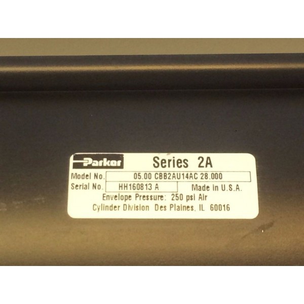 250PSI PNEUMATIC AIR CYLINDER 05.00-CBB2AU14AC-28.000