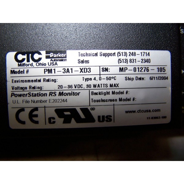 CTC POWERSTATION RS MONITOR INTERFACE PANEL