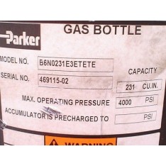 231 Cu In 4000PSI Gas Bottle
