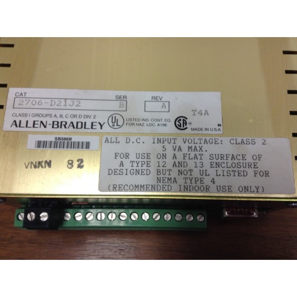 2706-D21J2 (Surplus New In factory packaging)
