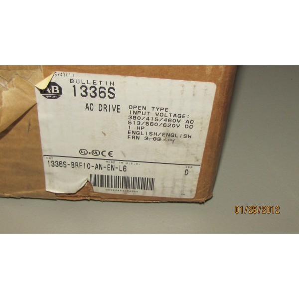 1336 Plus Drive 1336S-BRF10-AN-EN-L6 1336SBRF10ANENL6 D 1hp NEW