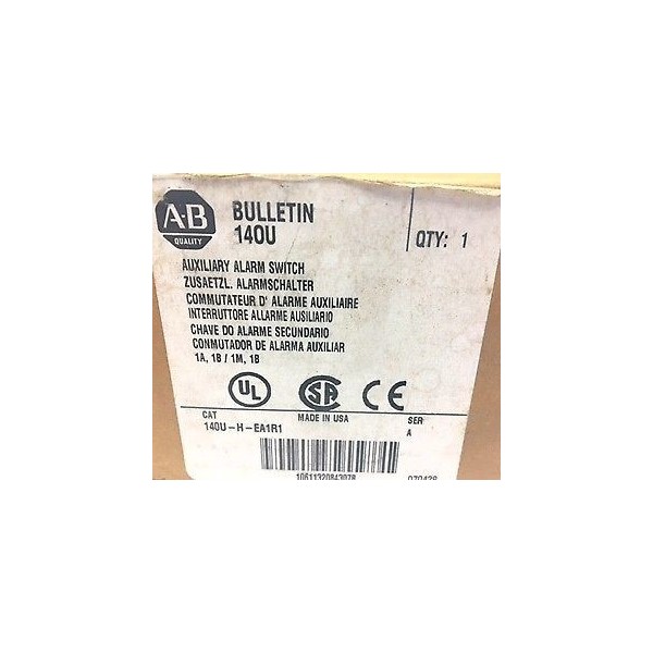 NEW ALLEN BRADLEY 140U-H-EA1R1 AUXILIARY ALARM COMBINATION SWITCH