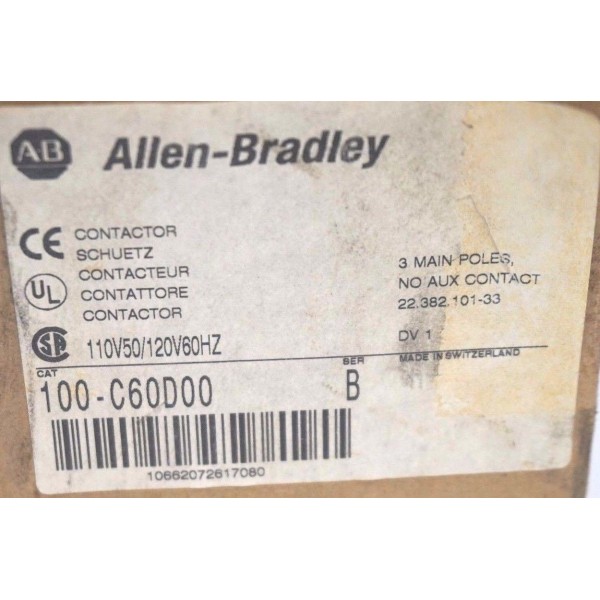 100-C60D00 CONTACTOR SER. B