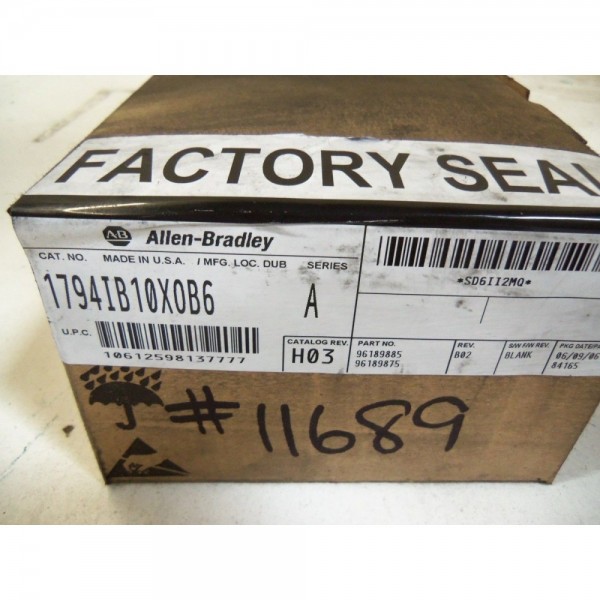 FLEX I/O 1794-IB10XOB6 SER. A DATE: 2006 *FACTORY SEALED*