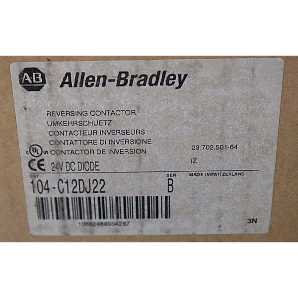 NIB ALLEN BRADLEY 104-C12DJ22 SER. B