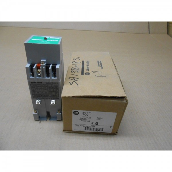 1 NIB ALLEN BRADLEY 700-RTC20Z300U1 120V TIMING RELAY FIXED TIME 30 SEC SERIES A
