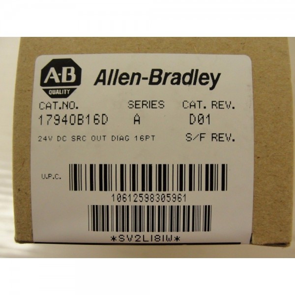 New Allen Bradley 1794-OB16D, Ser A, Rev D01, Flex I/O Output Module