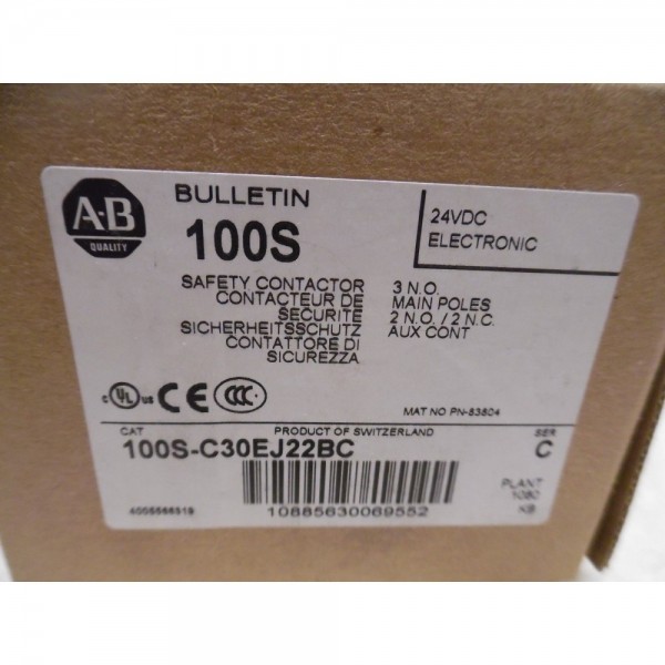 Safety Contactor 30 Amp 24V50/60Hz/24VDC NIB