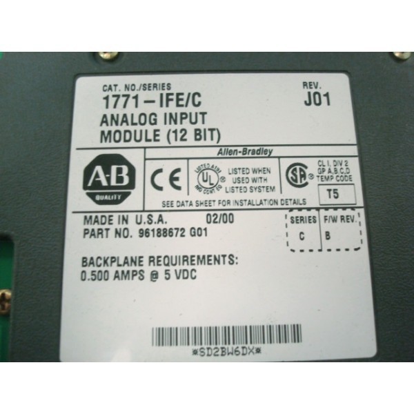 NEW Allen Bradley 1771-IFE/C NIB 1771IFE