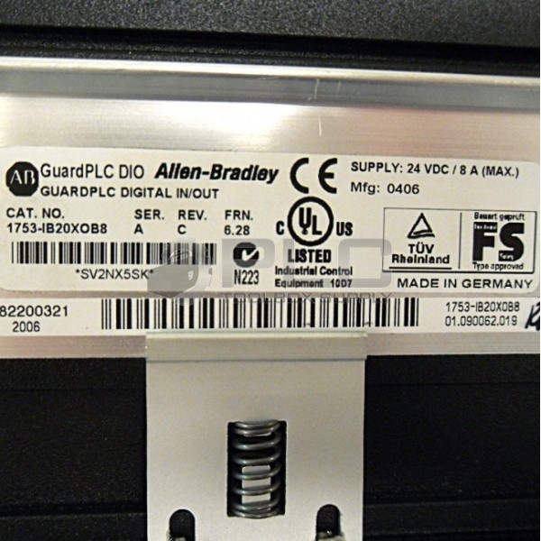 GUARDPLC DIGITAL I/O 1753-IB20XOB8 SER. A NEW 1753IB20XOB8