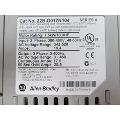 22B-D017N104 PowerFlex 40 AC Drive AB 22BD017N104 7.5KW