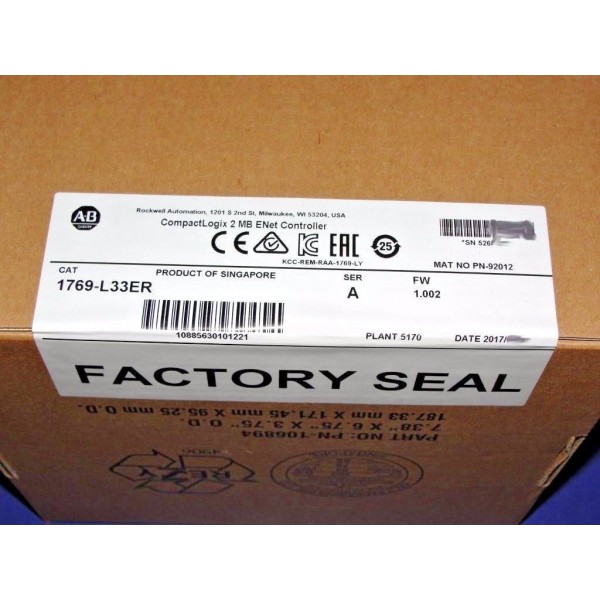 1769-L33ER /A CompactLogix PLC Controller