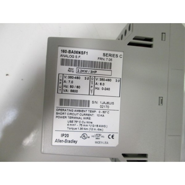 160BA06NSF1 NSFP **GENUINE** AB 160 BA06NSF1