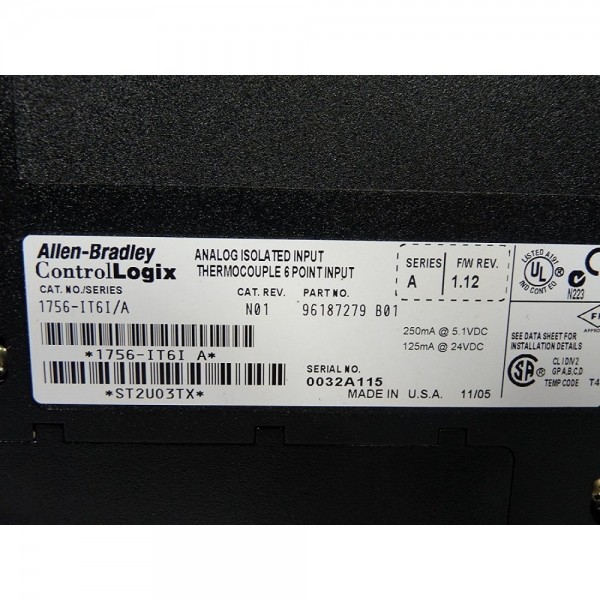 1756-IT6i ControlLogix Isolated 6Pt
