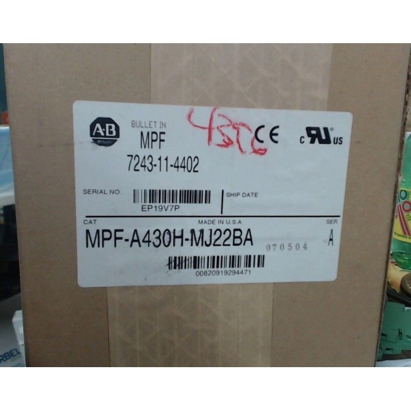 MPF-A430H-MJ22BA Series A - 60 day warranty