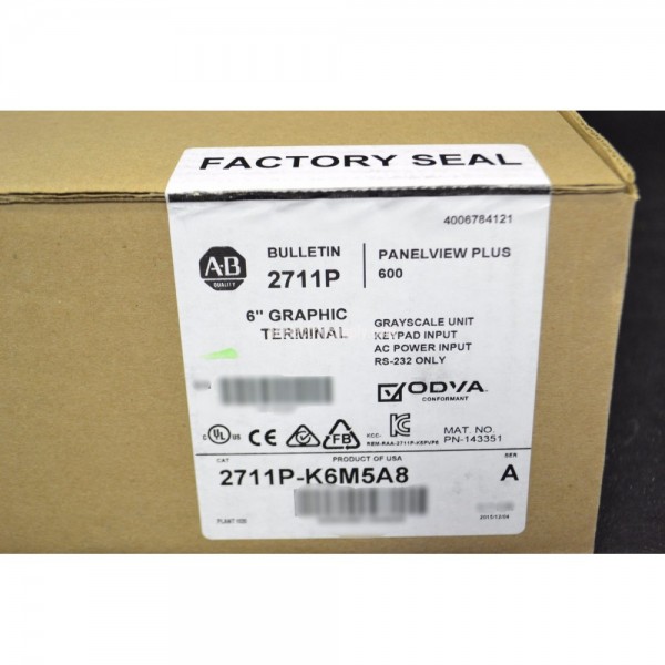 Panelview Plus 600 2711P-K6M5A8 Ser A