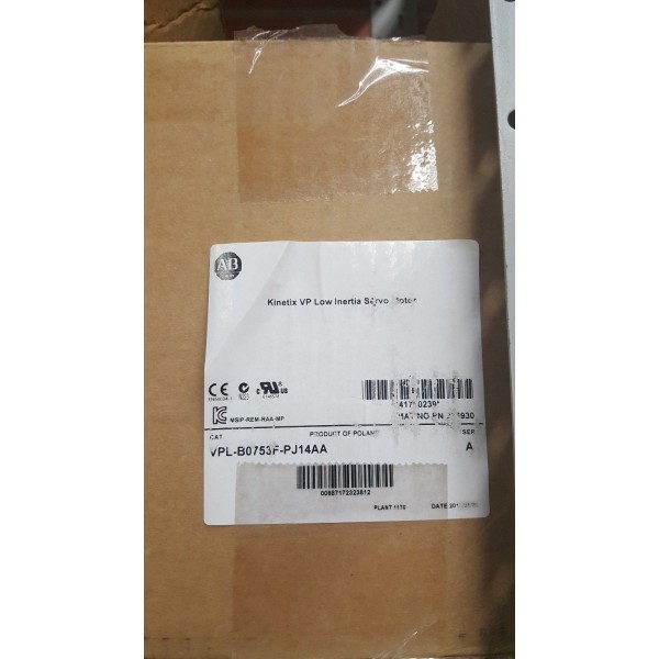 Kinetix VP low Inertia Servo Motor VPL-B0753F-PJ14AA