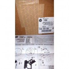 ALLEN BRADLEY AUX. CONTACTOR 100-NX185 100 NX185 100NX185 SER. B COIL120 V NEW