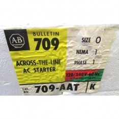 ALLEN BRADLEY Starter Size 0 110/120V 220/240V Coil 709 AAT Series K