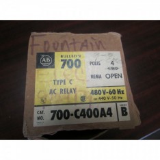 700-C400A4 Type C AC Relay 4 Poles Series B